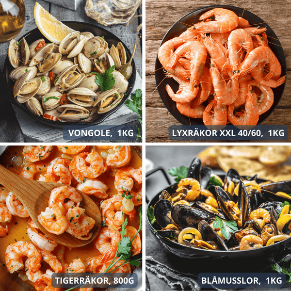 Skaldjurslådan, 3,8kg - Vasafiskerian