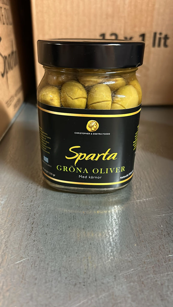 Grekiska Gröna Oliver, 3-pack (330g/st) - Vasafiskerian